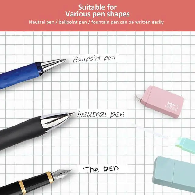 Alt view image 3 of 7 - 6 Pack Correction Tape Cute White Tape Macaron Color Correction Tape, Easy To Use Applicator for Instant Corrections for Students,Office Workers