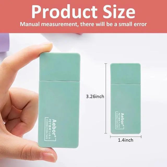 Alt view image 6 of 7 - 6 Pack Correction Tape Cute White Tape Macaron Color Correction Tape, Easy To Use Applicator for Instant Corrections for Students,Office Workers