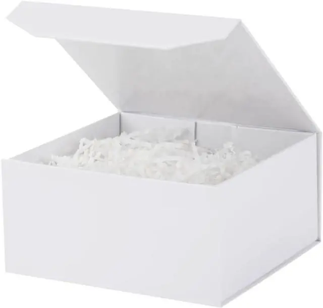 Main image of Small Gift Boxes with Lids for Presents, 6x6x3 Inch 1 Pack White