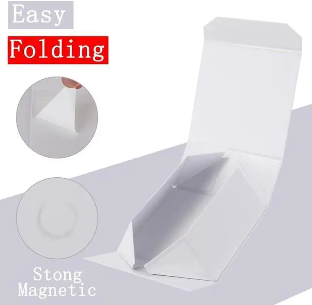 Alt view image 5 of 7 - Small Gift Boxes with Lids for Presents, 6x6x3 Inch 1 Pack White