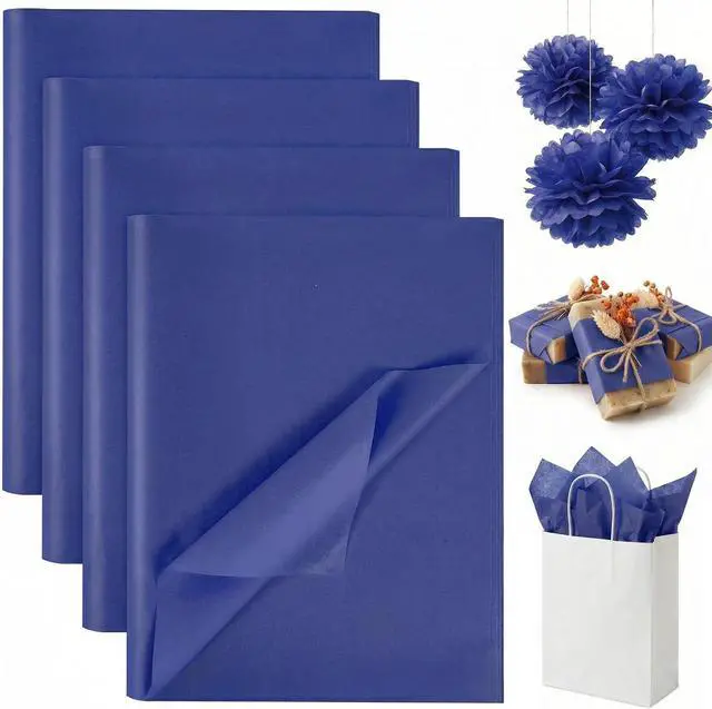 Main image of Koogel 330 Sheets Navy Blue Tissue Paper, 14 X 10 inches