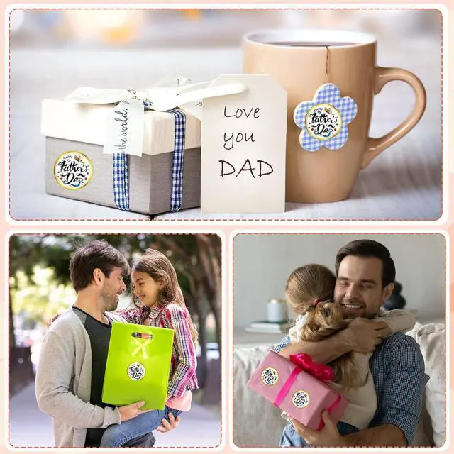 Alt view image 5 of 7 - FLYAB 36PCS Happy Fathers Day Stickers - 1.5" Labels Fathers Day Gift Tags Labels Present Stickers for Gift Box Wrap Envelope Seals Party Favors Decorations