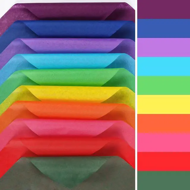 Alt view image 5 of 7 - Simetufy 60 Sheets 20 x 20 Tissue Paper for Gift Bags 10 Bold Colors