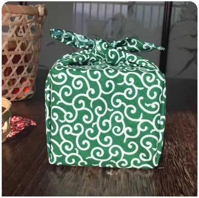 Alt view image 2 of 7 - Japanese Fabric Furoshiki Wrapping Cloth Reusable Eco-Gift Wrap Paper Karakusa