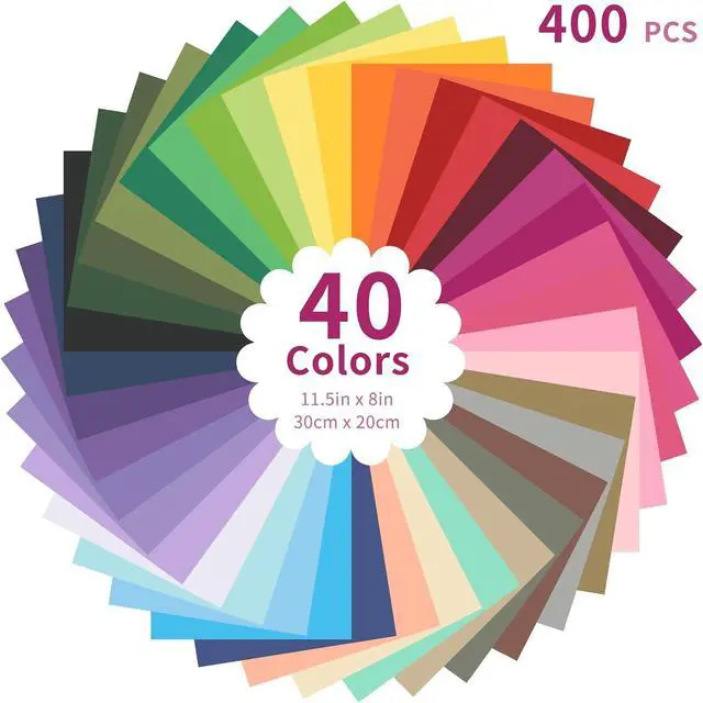 Alt view image 2 of 7 - Outuxed 400 Sheets Tissue Paper Bulk for Gift Bags, 11.5in x 8in Rainbow Tissue Paper 40 Multicolor for Gift Wrapping and Decorative Art Crafts Festival Decorations DIY Flower Pom Pom