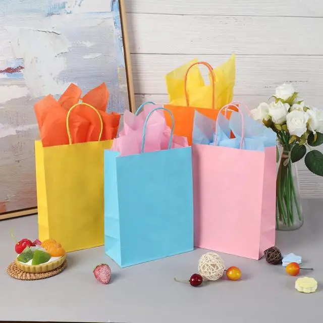 Alt view image 4 of 7 - Outuxed 400 Sheets Tissue Paper Bulk for Gift Bags, 11.5in x 8in Rainbow Tissue Paper 40 Multicolor for Gift Wrapping and Decorative Art Crafts Festival Decorations DIY Flower Pom Pom