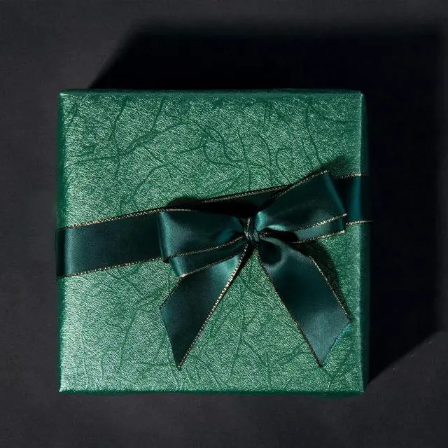 Alt view image 5 of 7 - WRAPAHOLIC Green Wrapping Paper Roll - Mini Roll - 17 Inch x 16.5 Feet - Reversible Green and Black for Christmas, Birthday, Wedding, Baby Shower