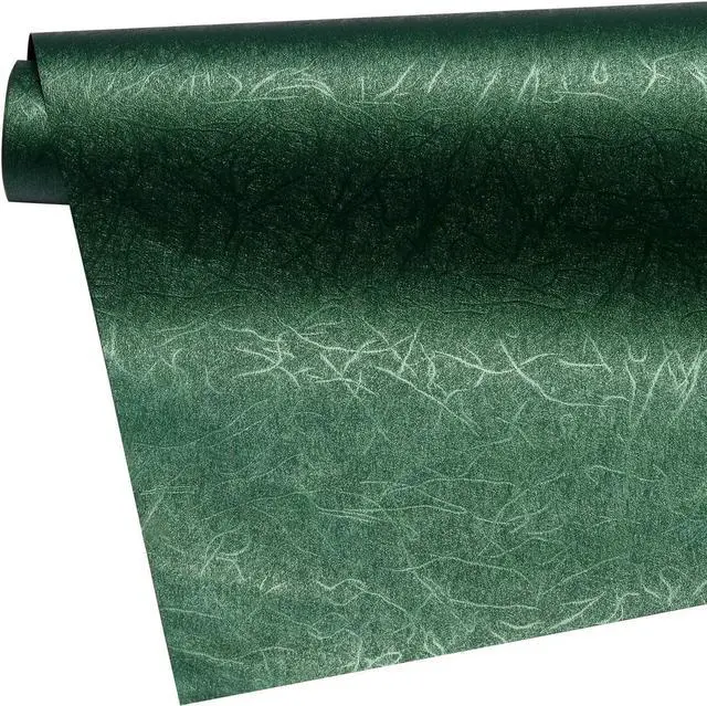 Alt view image 3 of 7 - WRAPAHOLIC Green Wrapping Paper Roll - Mini Roll - 17 Inch x 16.5 Feet - Reversible Green and Black for Christmas, Birthday, Wedding, Baby Shower