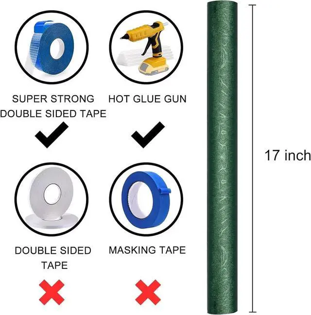 Alt view image 7 of 7 - WRAPAHOLIC Green Wrapping Paper Roll - Mini Roll - 17 Inch x 16.5 Feet - Reversible Green and Black for Christmas, Birthday, Wedding, Baby Shower