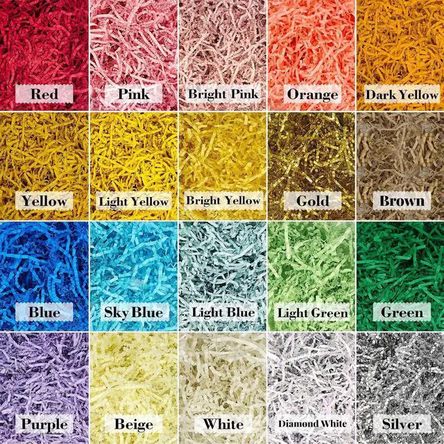 Alt view image 2 of 7 - DOTUHAO Crinkle Cut Paper Shred Filler Black Crinkle Shredded Paper for Gift Box - Gift Basket Bag Filler - Grass Cushion Stuffing for Valentine's Day Halloween Holiday Packaging Wrapping - 4 oz
