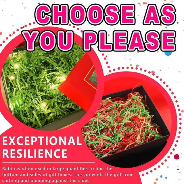 Alt view image 4 of 7 - DOTUHAO Crinkle Cut Paper Shred Filler Black Crinkle Shredded Paper for Gift Box - Gift Basket Bag Filler - Grass Cushion Stuffing for Valentine's Day Halloween Holiday Packaging Wrapping - 4 oz