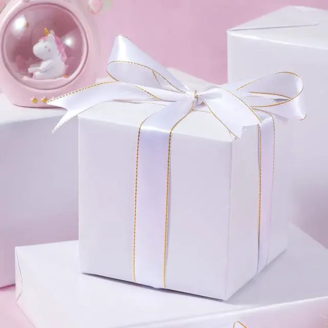Alt view image 6 of 7 - ZINTBIAL Matte White Wrapping Paper Roll with Cut Lines - Solid White Holiday Gift Wrap for Mother's Day,Wedding,Birthdays,Bridal Shower,Engagement - 17.5 in x 33 ft (48 sq. ft), Easy to Cut
