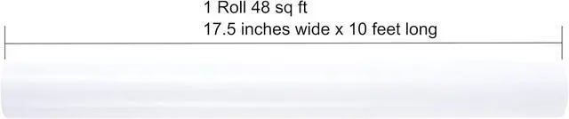 Alt view image 7 of 7 - ZINTBIAL Matte White Wrapping Paper Roll with Cut Lines - Solid White Holiday Gift Wrap for Mother's Day,Wedding,Birthdays,Bridal Shower,Engagement - 17.5 in x 33 ft (48 sq. ft), Easy to Cut