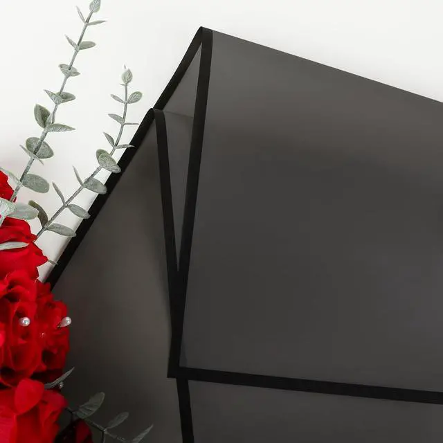 Alt view image 4 of 7 - FUHITIM 20 Sheets Flower Wrapping Paper (Translucent Black)