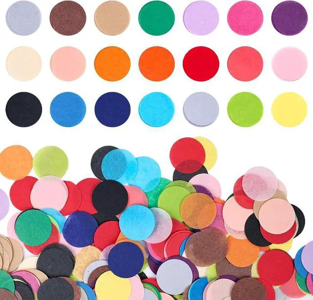 Main image of KOOGEL 1 Inch Round Tissue Paper Confetti, Table Confetti Decoration