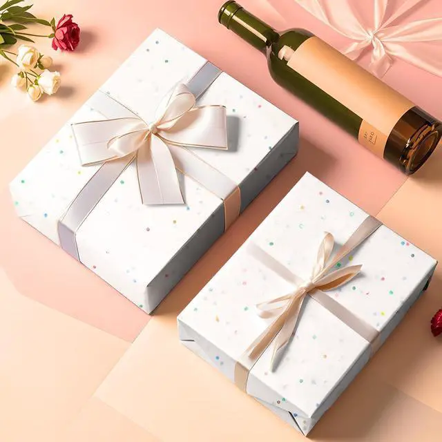 Alt view image 4 of 7 - White Glitter Tissue Paper for Gift Bags 36 Sheets 14x20 Inch - Recyclable Wrapping Paper for Weddings, Birthdays, Party & Festival Decorations DIY Craft Supplies