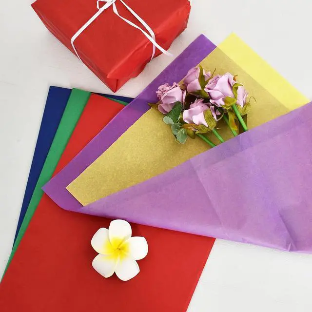 Alt view image 5 of 7 - BEISHIDA 100 Sheets Colorful Tissue Paper Bulk for Gift Wrapping Gift Bags