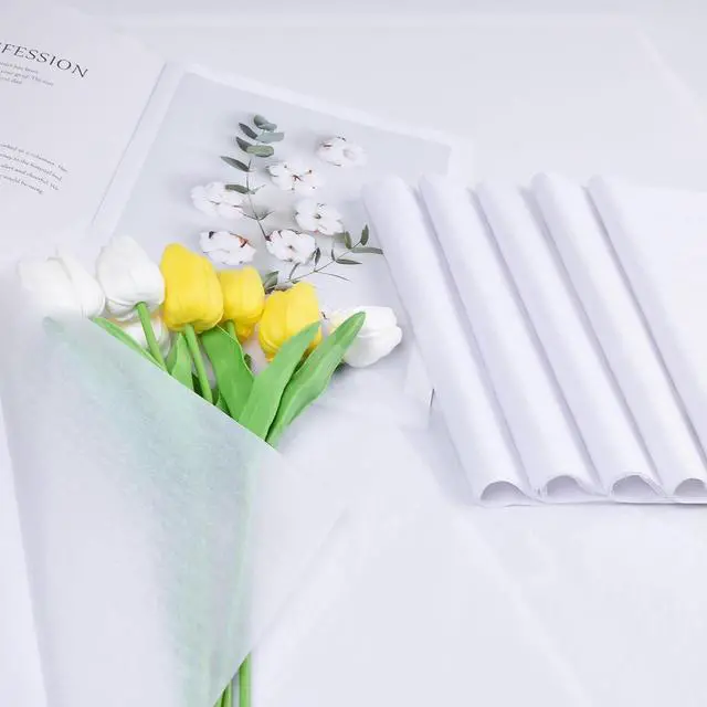 Alt view image 3 of 7 - 130 Sheets 20"x14" White Tissue Paper for Gift Bags Christmas Weddings Birthday Arts Craft Party Decoration