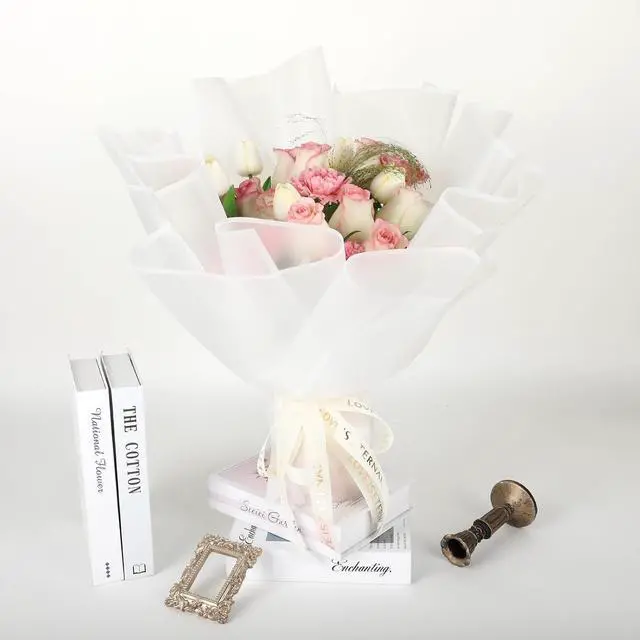 Alt view image 5 of 6 - 20 Sheet Flower Wrapping Paper-Waterproof Bouquet Paper (Translucent White)
