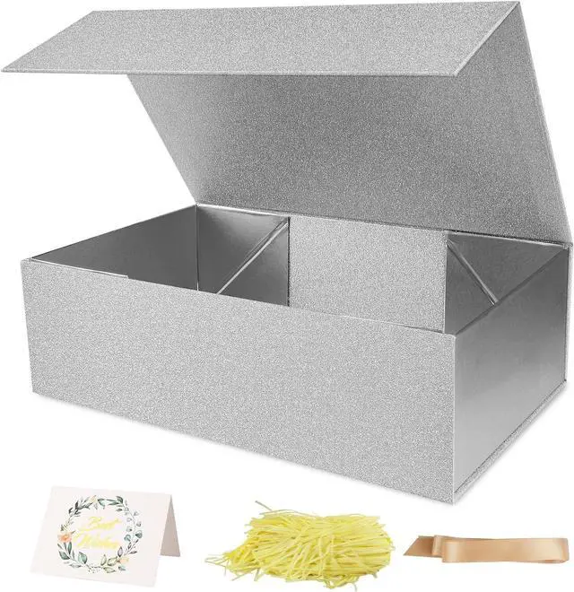Main image of LumyHavver Elegant Silvery Gift Box Perfect for Commemorative Gifts, Groomsmen Gifts, and All Occasions