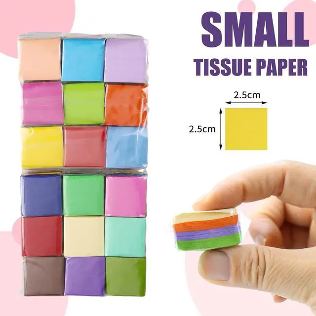 Alt view image 2 of 7 - Jyongmer 10800 PCS 1 Inch Tissue Paper Squares 36 Assorted Colors