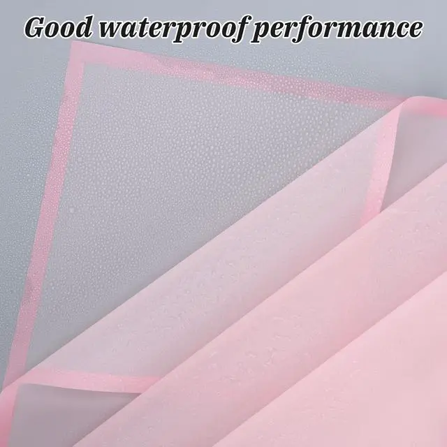 Alt view image 3 of 7 - Rumvan Flower Wrapping Paper, 20 Sheets, Waterproof, Floral Bouquet Design, for Wedding, Birthday Gift, DIY Florist Supplies (Pink colour)