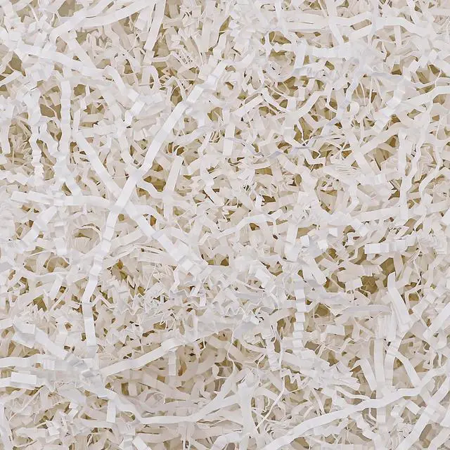 Main image of EUSOAR 1/2 LB White Crinkle Paper Filler, Gift Bag Box Filler Crinkle Cut Shredded Paper, Packing Tissue Raffia Gift Basket Boxes Filling Grass Cushion Stuffers for Birthdays Holidays Decoration