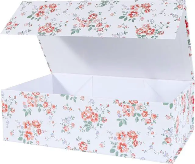 Main image of LFBOX Rose Floral Gift Box with Magnetic Lids 1 Pack