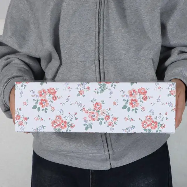 Alt view image 5 of 7 - LFBOX Rose Floral Gift Box with Magnetic Lids 1 Pack