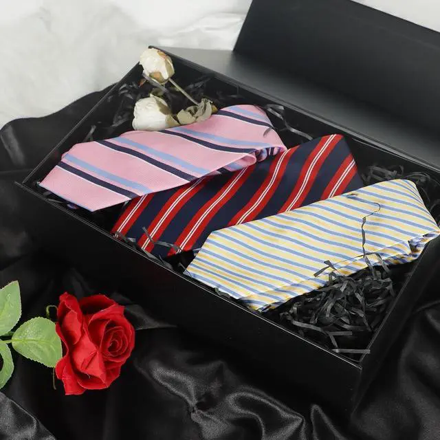 Alt view image 7 of 7 - LFBOX Black Gift Box with Magnetic Lids 1 Pack