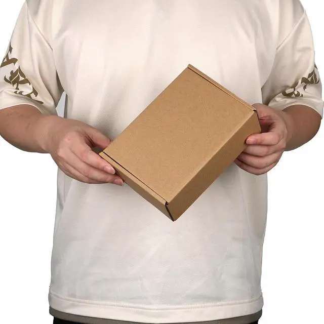 Alt view image 4 of 7 - PHAREGE 6 Pack 7x5x2 inch Small Shipping Boxes, Brown Mailing Boxes