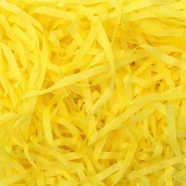 Main image of Ankelesz Easter Basket Filler Paper Shred, Shredded Grass Stuffer Crinkle Confetti Raffia Paper Gift Box Filler for DIY Gift Wrapping (Yellow)