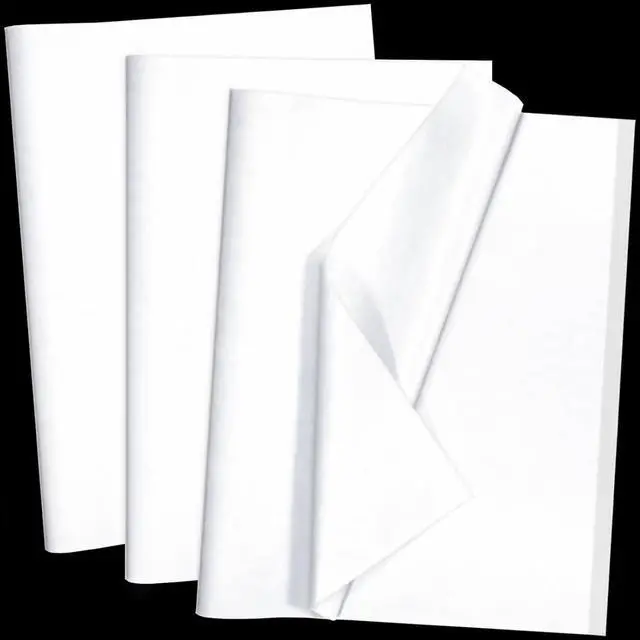 Main image of 100 Sheets White Tissue Paper Artdly 14 x 20 Inches Recyclable White Wrapping Paper Bulk for Weddings Birthday DIY Project Festival Wrapping Crafts Decor