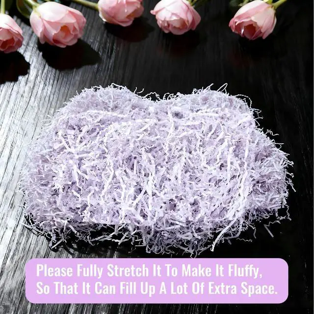 Alt view image 3 of 7 - Smilco Crinkle Paper Filler, 10OZ - Ideal for Gift Baskets, Boxes (Christmas, Weddings, Birthdays) - Crinkle Cut & Shredded for Wrapping, Crafts (White)