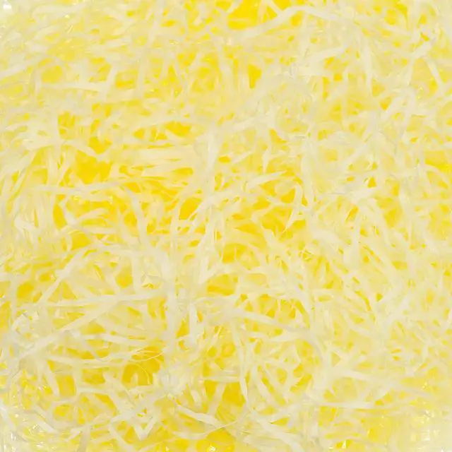 Main image of Zonon 9oz Easter Grass Basket Filler Raffia Paper Shreds Stuffers Craft Tissue Raffia Filler Grass for Gift Packaging Easter Egg Hunt Party Favors Decoration(Light Yellow)