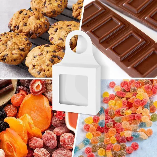 Alt view image 5 of 7 - Paper Wine Bottle Box 10 Pcs with Window and Handles Hanging Foldable Gift