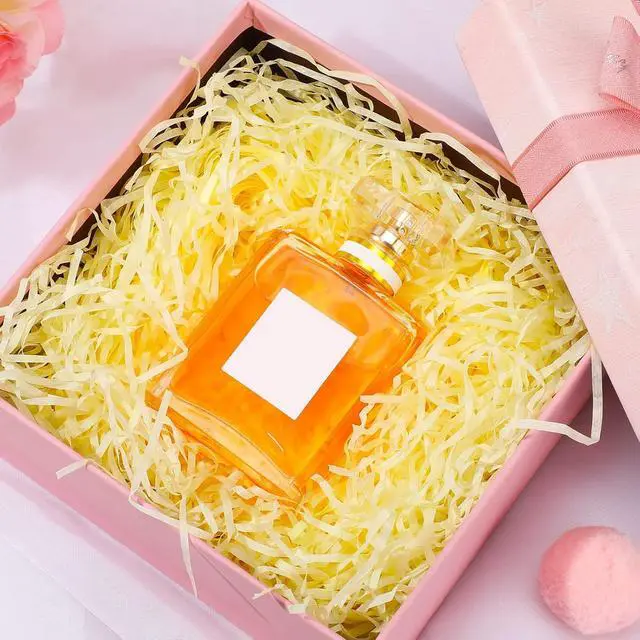 Alt view image 6 of 7 - Zonon 9oz Easter Grass Basket Filler Raffia Paper Shreds Stuffers Craft Tissue Raffia Filler Grass for Gift Packaging Easter Egg Hunt Party Favors Decoration(Light Yellow)