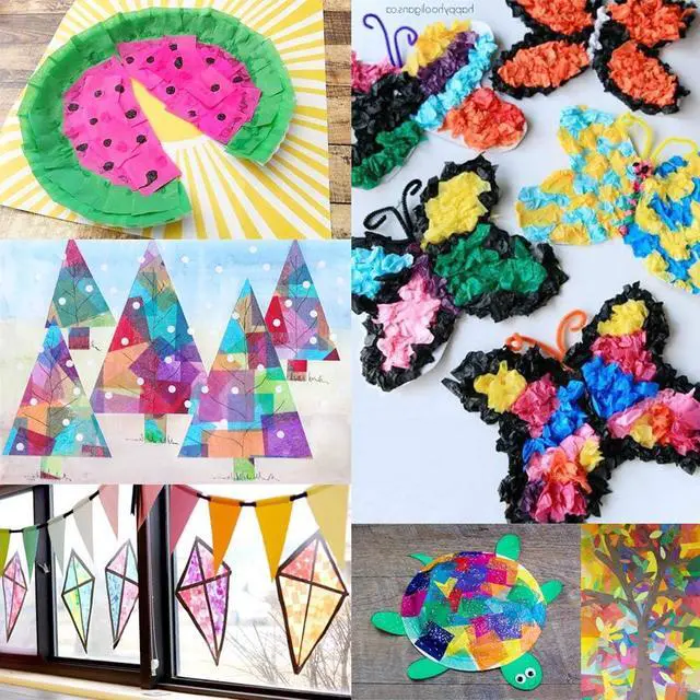 Alt view image 4 of 7 - 3000 Pcs Tissue Paper Squares 2 Inch x 2 inch Rainbow Tissue Mosaic Squares for Arts Crafts DIY Projects Scrunch Art Classroom Activities and More- 30 Assorted Colors