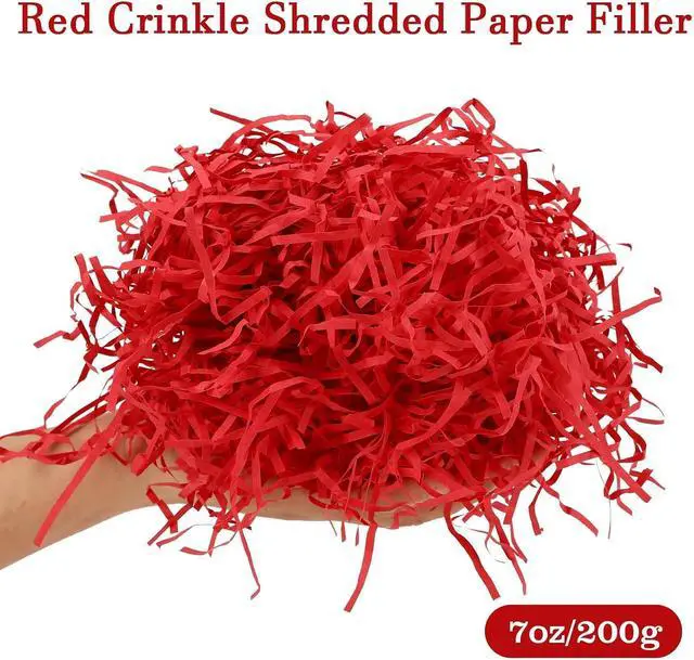 Alt view image 2 of 7 - MARFOREVER 200g/7oz Red Crinkle Shredded Paper Filler for Gift Baskets