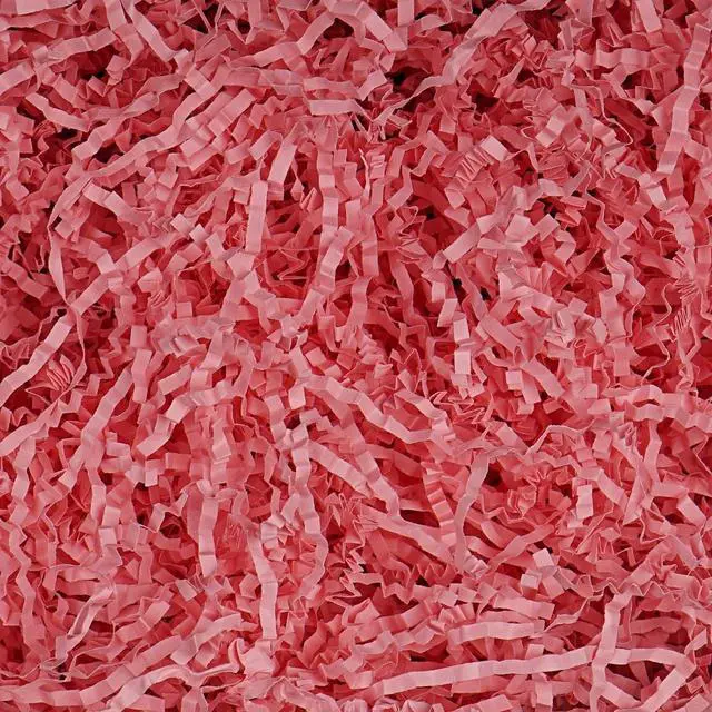 Main image of JIWINNER 4oz Pink Crinkle Paper Filler for Gift Wrapping, Ideal for Gift Boxes, Baskets, and Crafts