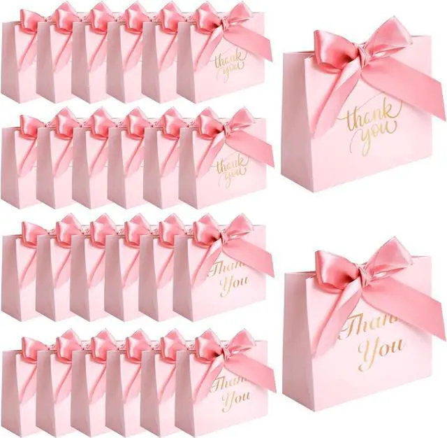 Main image of VGOODALL 24 PCS Thank You Gift Bags, 4.5x3.9x1.8 Inch Mini Party Favor Bags