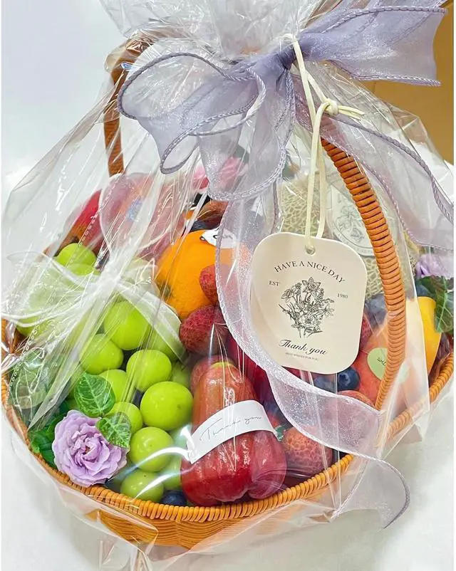 Alt view image 4 of 7 - WIKDAY Clear Gift Bags 5 PCS 24x30 Inches Cellophane Wrap for Gift Baskets
