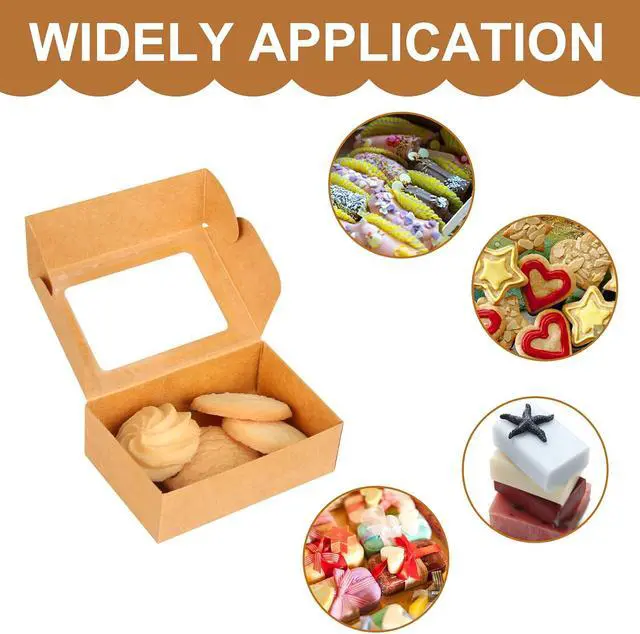 Alt view image 4 of 7 - COTOPHER Soap Box, 30Pcs Packaging Boxes with Window, Kraft Paper, for Handmade Soap, Bakery, Cookies, 3.5x2.35x1.2Inch, Bridal Shower, Wedding, Birthday Gifts