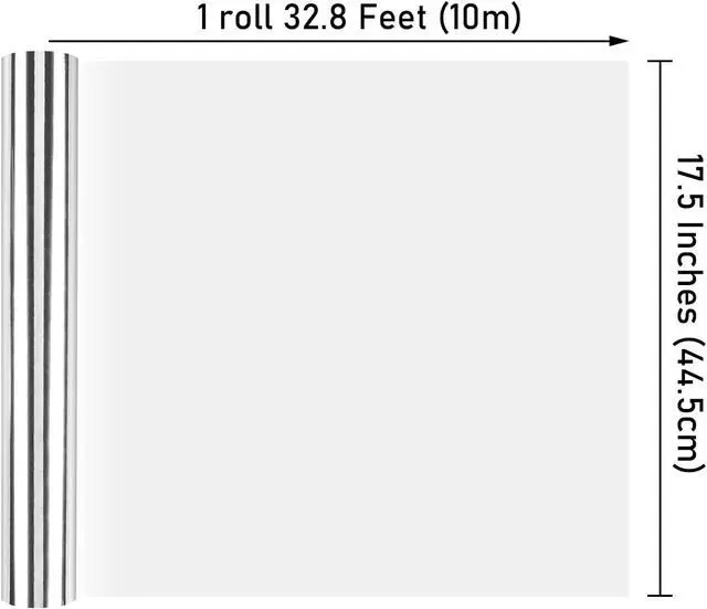 Alt view image 2 of 7 - NESCCI Silver Metallic Wrapping Paper, Solid Color Paper,Gift Wrapping Paper,Perfect for Wedding,Valentine's Day,Birthday, Christmas,Baby Shower,DIY Bouquet (17 Inches X 32.8 Feet)