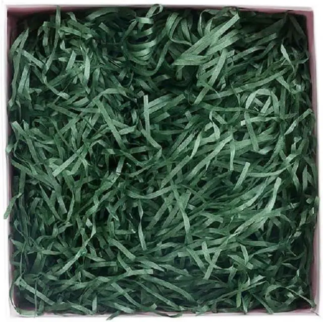 Alt view image 3 of 4 - LKQBBSZ Green Easter Grass Raffia Paper Shreds Easter Basket Grass Paper Filler for Easter Gift Wrap Party Decoration