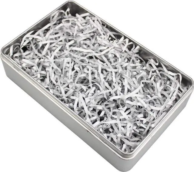 Alt view image 2 of 7 - LJY Silver Crinkle Paper Shreds, 100 g Gift Filler for Basket Filler