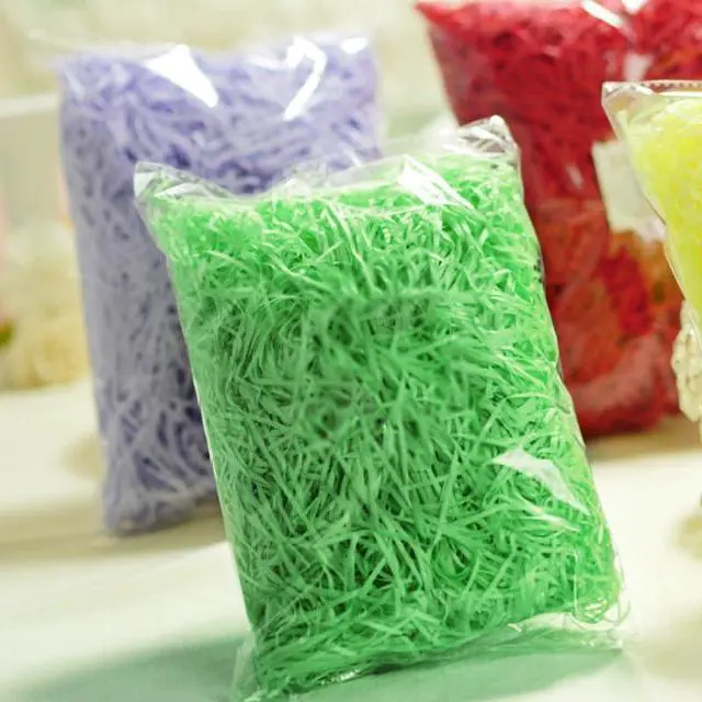 Alt view image 6 of 6 - Easter Green Grass Large Pack Green Raffia Grass,Shredded Paper Decorations