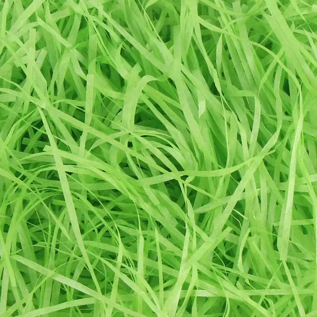 Alt view image 3 of 6 - Easter Green Grass Large Pack Green Raffia Grass,Shredded Paper Decorations