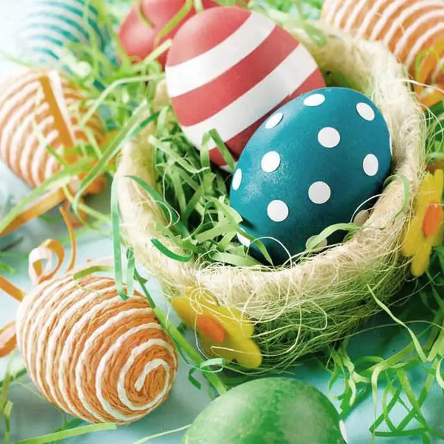 Alt view image 5 of 6 - Easter Green Grass Large Pack Green Raffia Grass,Shredded Paper Decorations