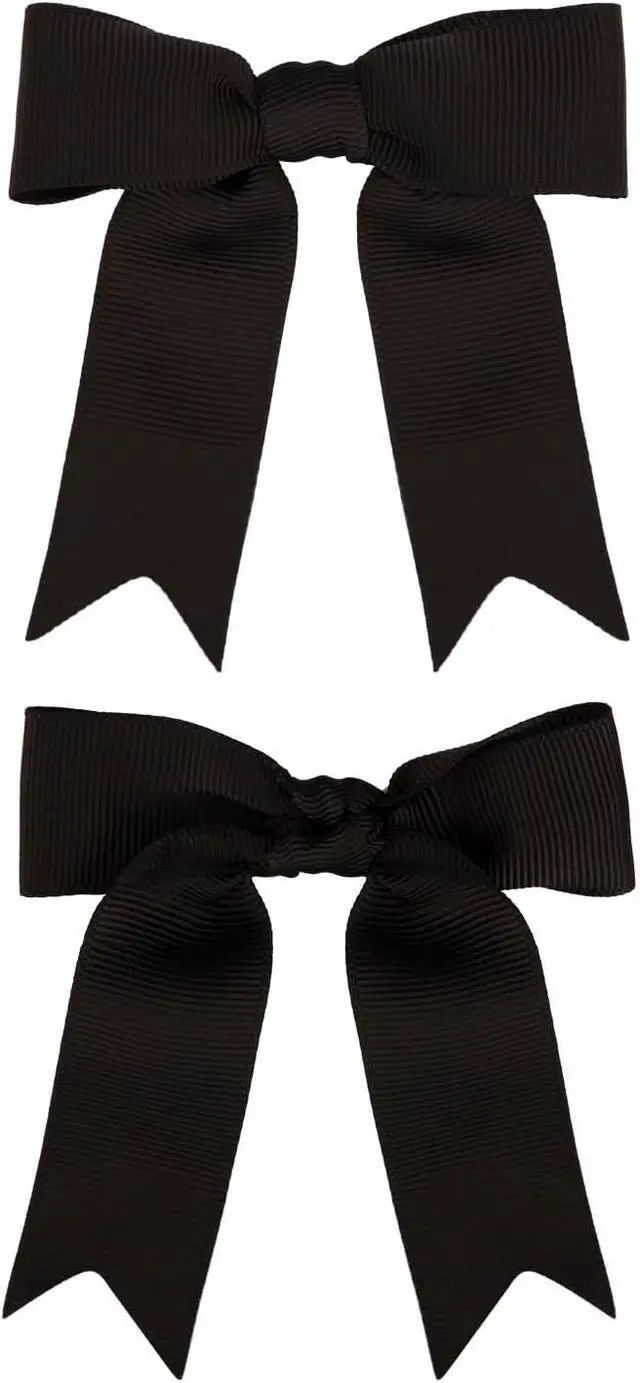 Alt view image 3 of 6 - Meseey 50 Pcs 3 Inches Black Grosgrain Ribbon Twist Tie Bow Pretied Premade Craft Bows for Treat Bags Gift Wrapping Basket Wedding Baby Shower Brithday Valentine's Day Christmas Party